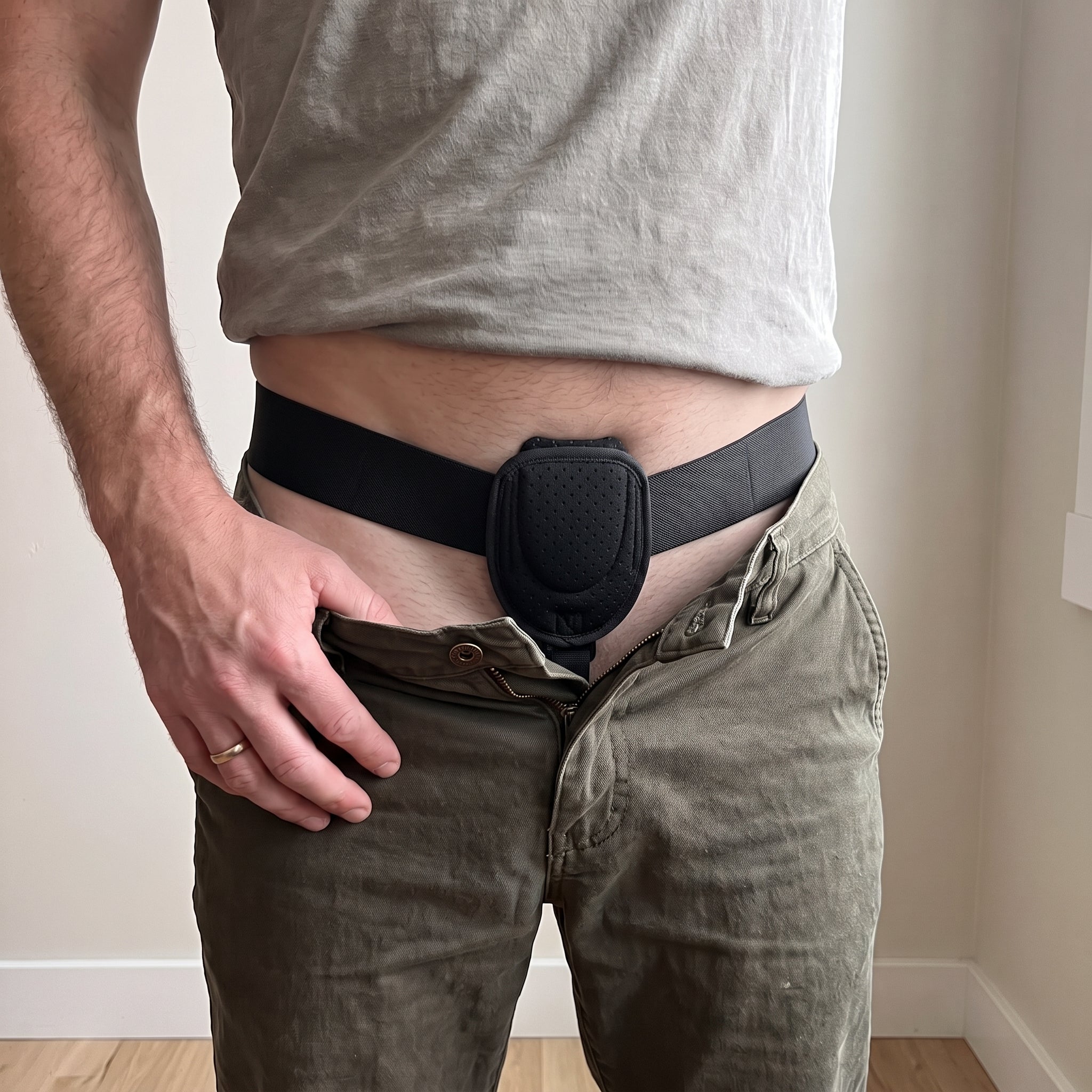 Inguinal Hernia Belt for Men & Women for Left/Right Side Adjustable ( Pre/Post Surgery Use)