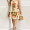 Floral Print Halter Neck Dress Boho Backless Halter Dress For Spring  Summer Women's Clothing